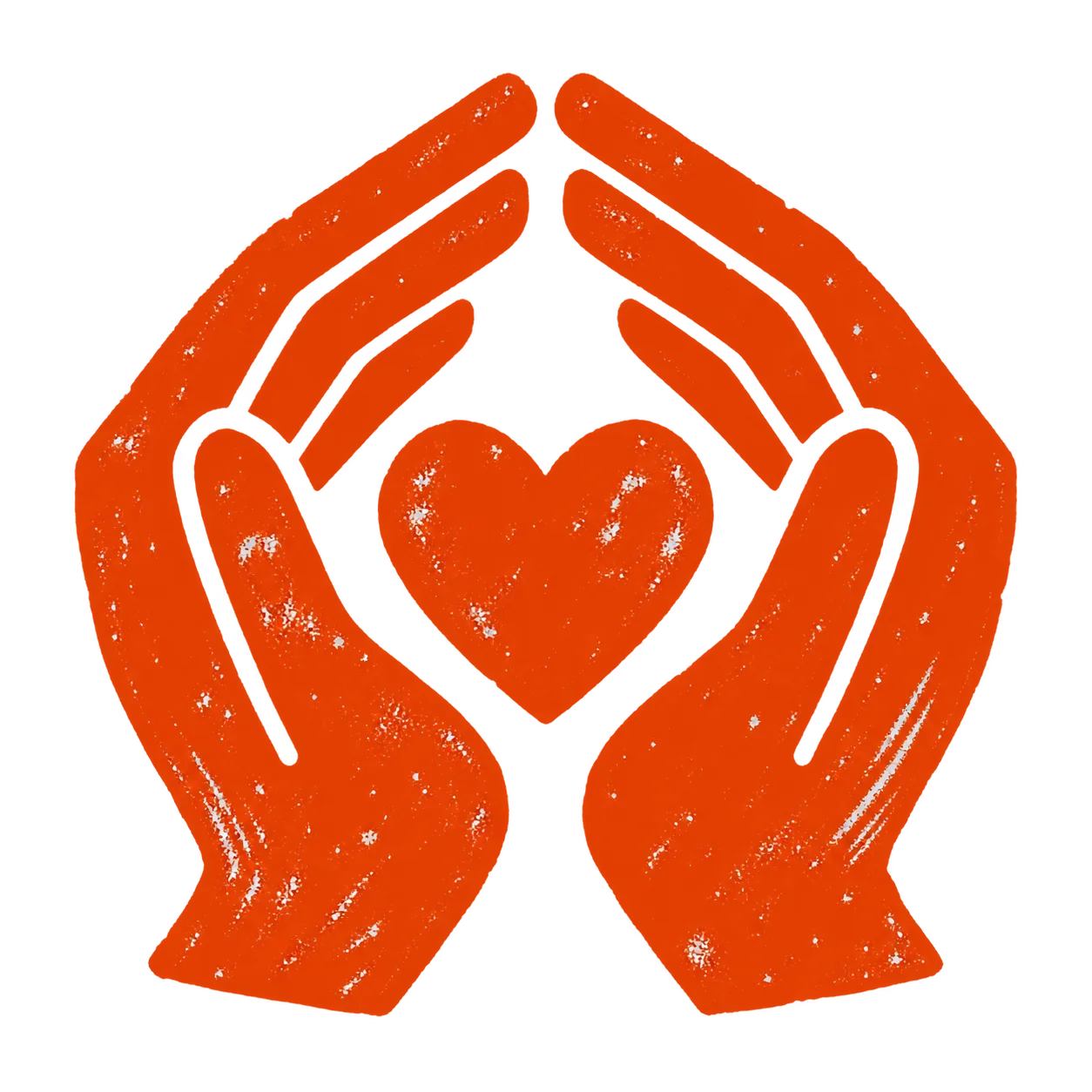 Hands protecting a heart